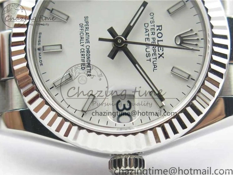 MiroTime 0322 Lightweight Datejust 31mm 278275 SS BP Maker Best Edition White Stick Markers Dial on SS President Bracelet 3100